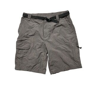 Cascade Sport Nylon Cargo Hiking Short Men 38 (34) Brown Belted Outdoor Gorpcore